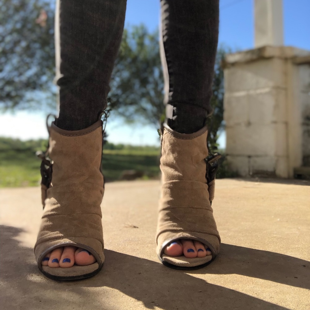 Nine West open toe booties